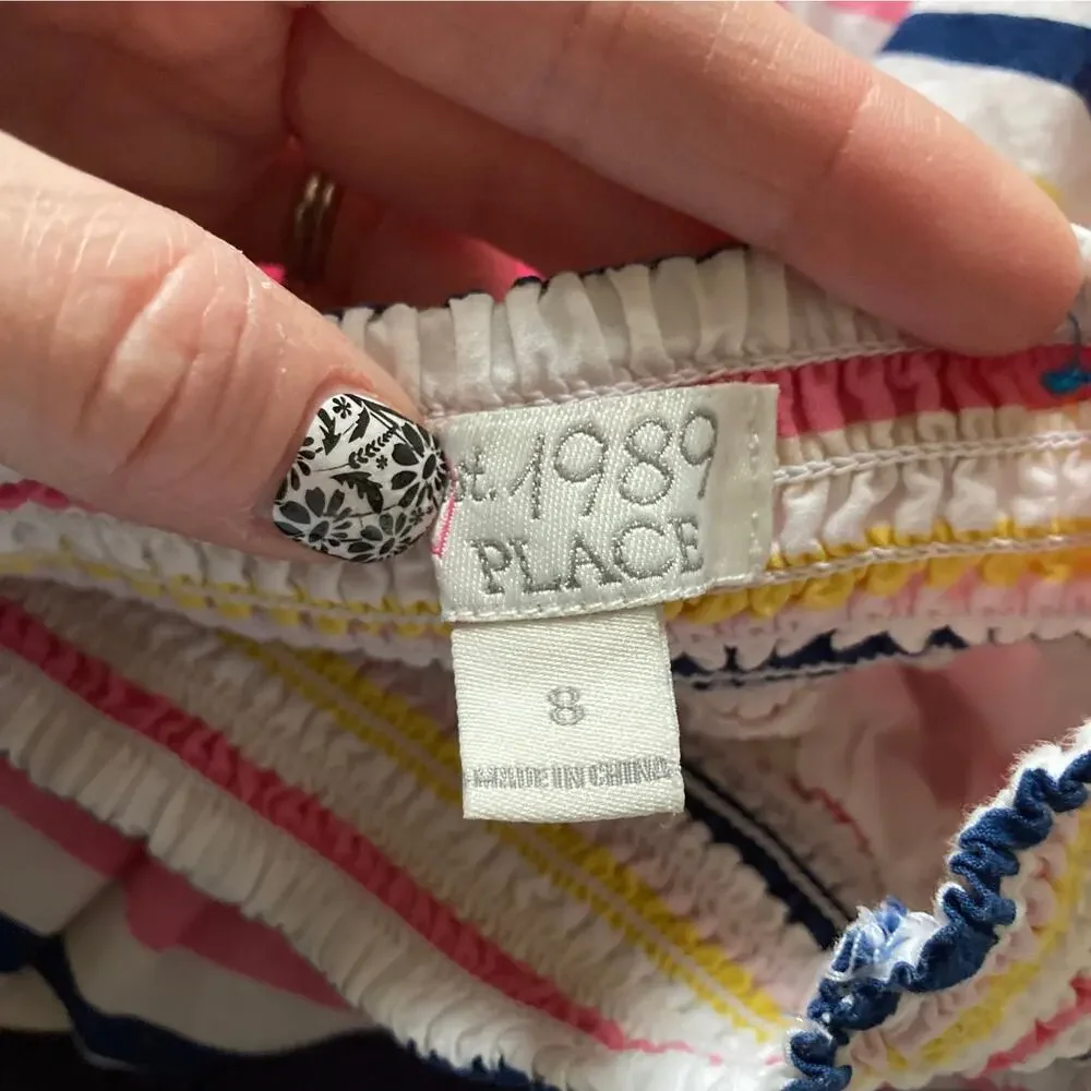The Children’s Place Striped Pull On Skirt, Size 8